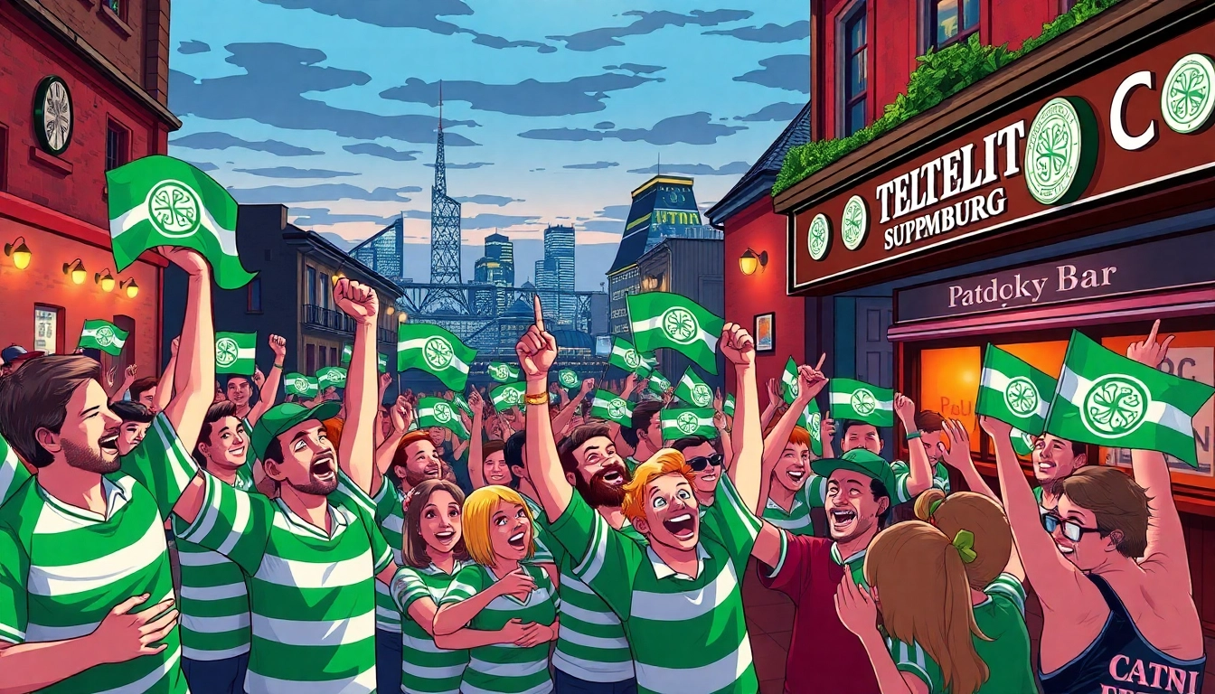 Fans celebrating at csc hamburg in vibrant colors and team flags during a lively event.