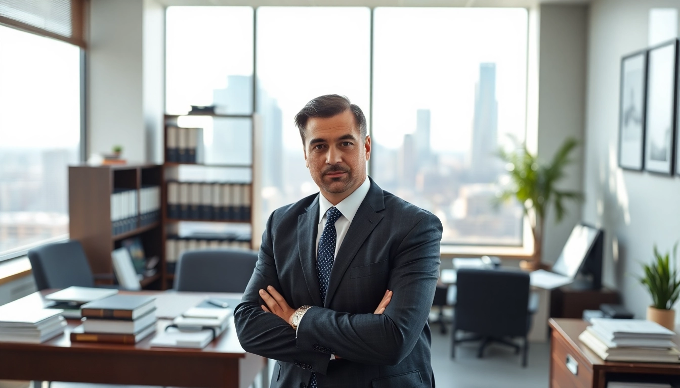 Expert Atlanta Accident Lawyers consulting with clients in a modern, professional office.