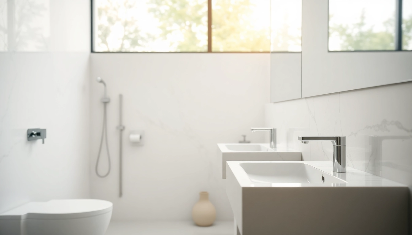 Gestalten von sonni sanitär mit eleganten Armaturen und modernem Design im Badezimmer.