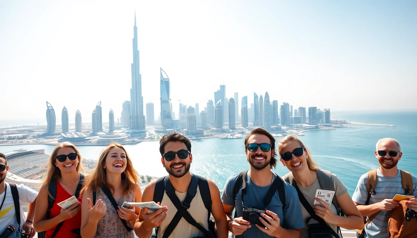 Enjoying a breathtaking view during a dubai full day city tour with iconic landmarks.