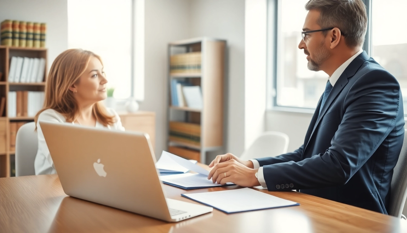 Engaging consultation with a Stockton Accident Lawyer highlighting personalized legal support.