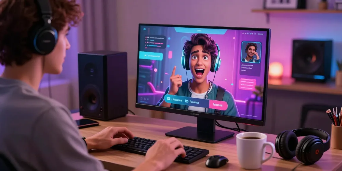 Dynamic digital scene of user engaging with character ai nsfw in a modern setting, showcasing vibrant AI avatars.