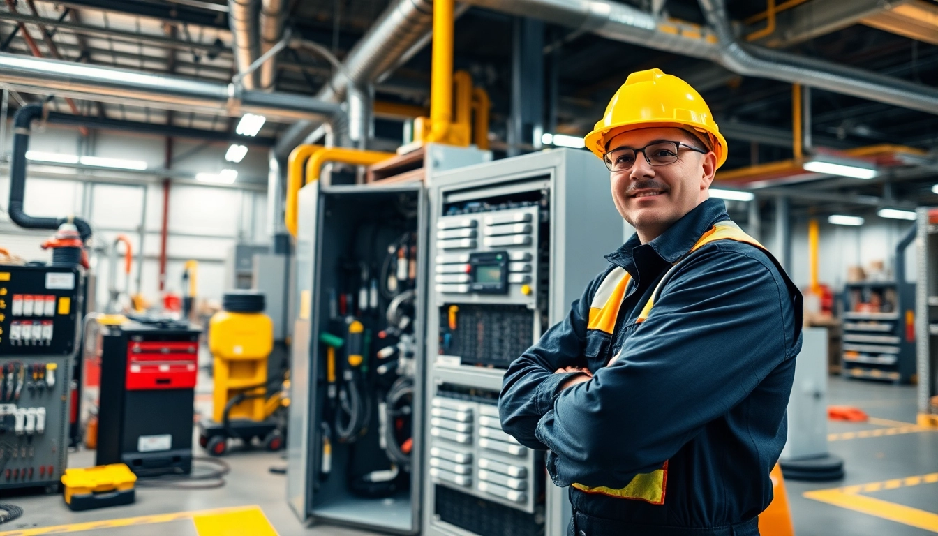 Ensure efficiency with commercial electrical maintenance performed by a skilled technician in a dynamic industrial environment.
