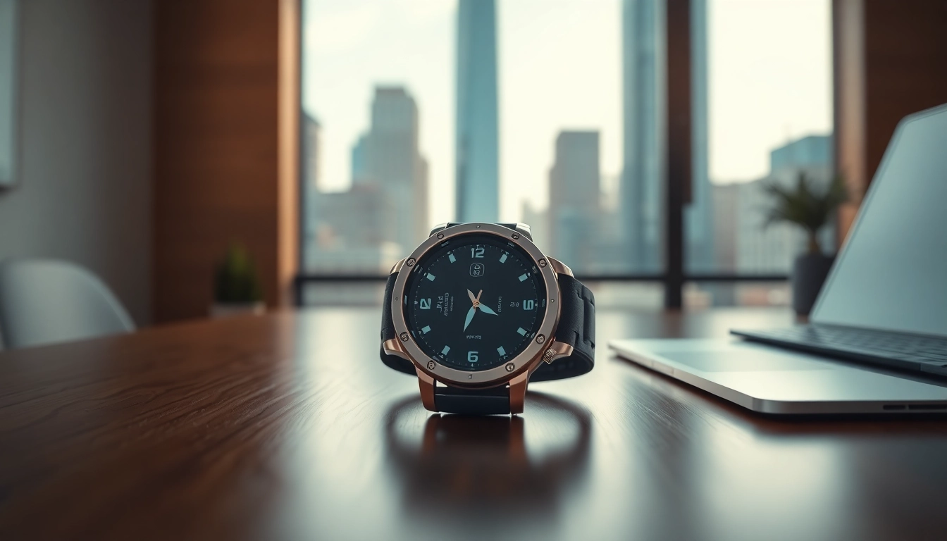 Showcasing the Explorer GPS Smart Watch with a sleek design and stylish features.