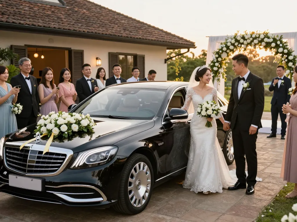 Trải nghiệm sự thanh lịch của thuê xe cưới Mercedes cho khoảnh khắc đáng nhớ trong ngày cưới.