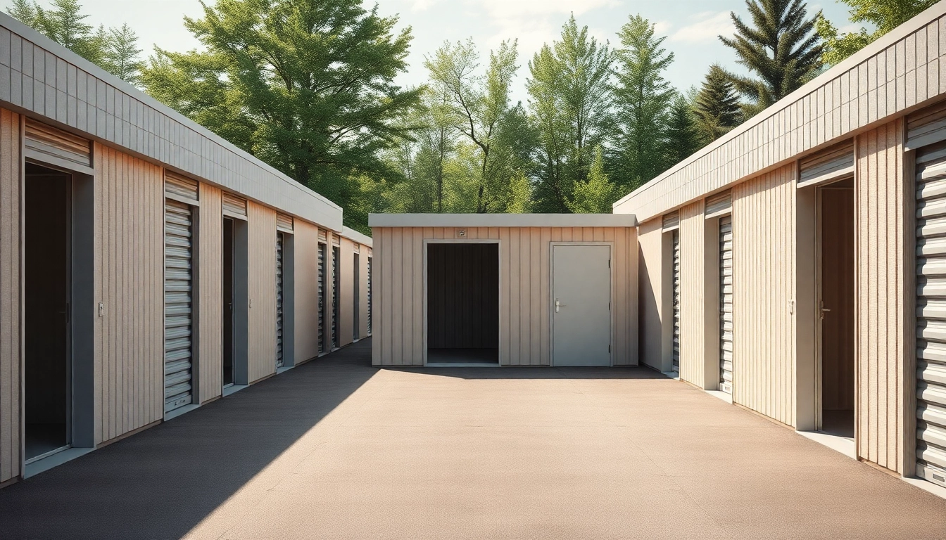 Cold Lake storage facilities showcasing well-maintained storage units surrounded by nature.