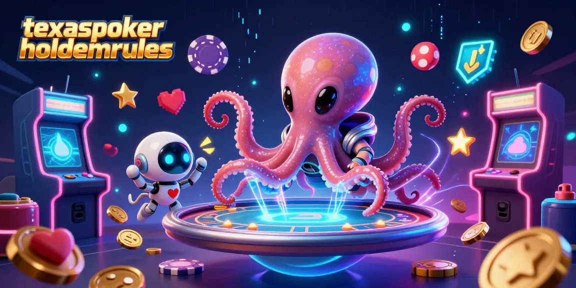Experience thrilling games with texaspokerholdemrules as an alien octopus plays poker.