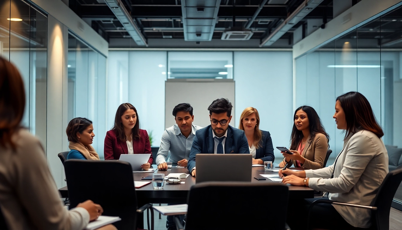 Individuals participating in personality assessments to improve teamwork in a professional setting.