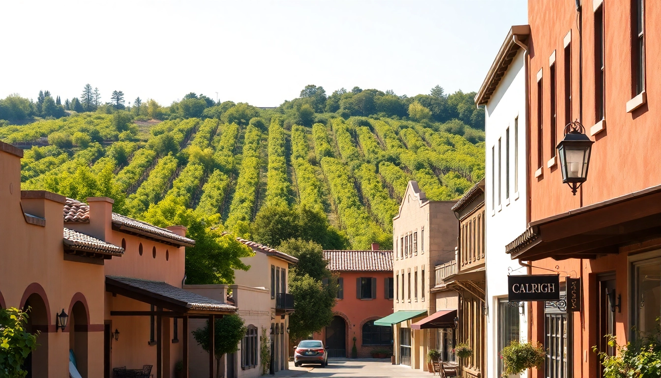 Explore vibrant scenes of Clarksburg California's charming architecture and lush vineyards.
