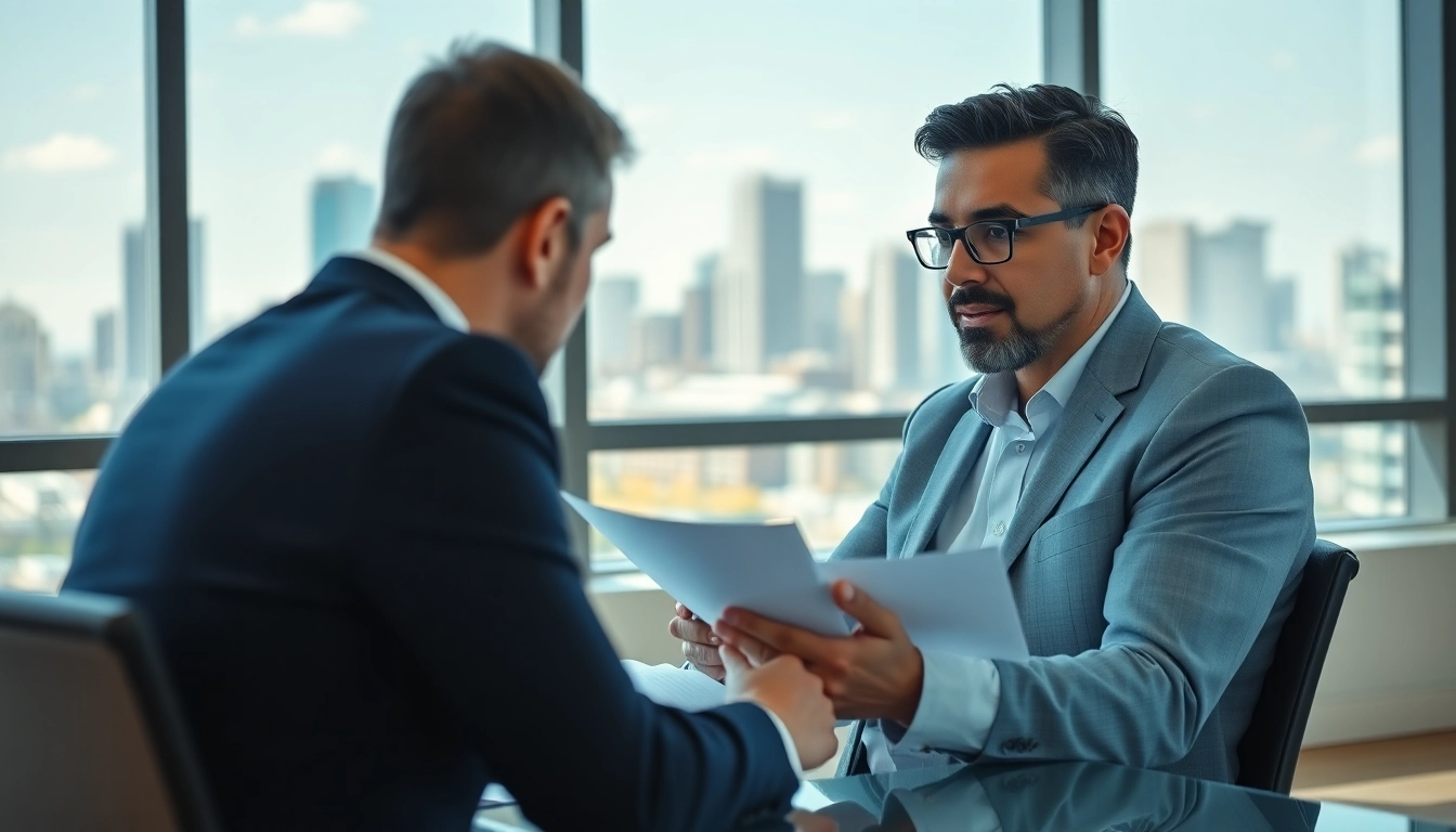 Consulting at https://www.cohanlegal.com for personal injury cases in a modern law office.