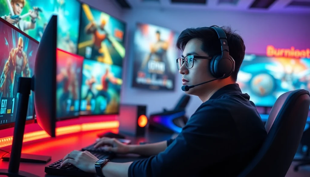 Masuk ke permainan mawar500 login game dengan gamer fokus dan peralatan canggih.