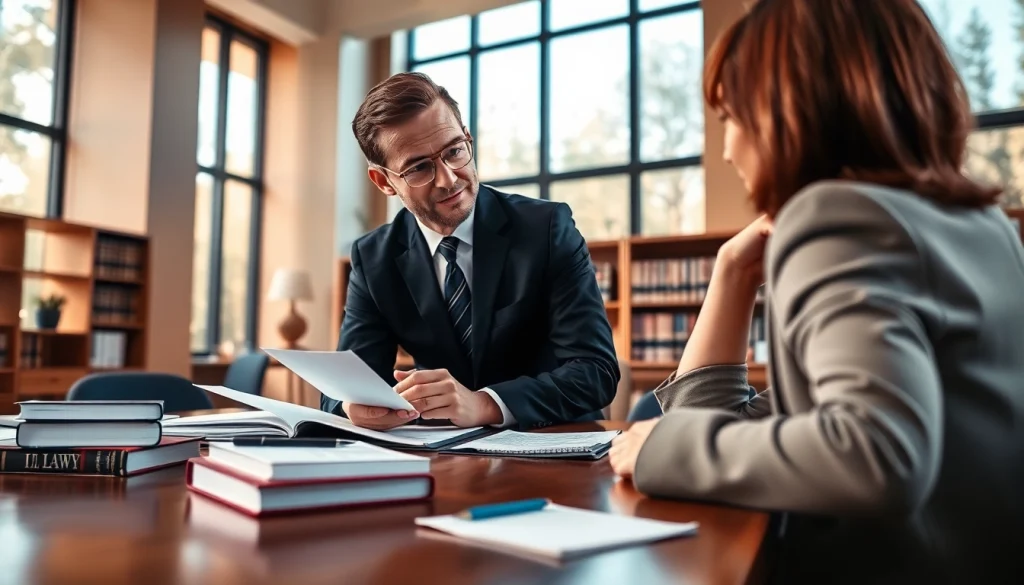 Consultation session at https://www.agslawfirm.com with a professional attorney discussing legal strategies.