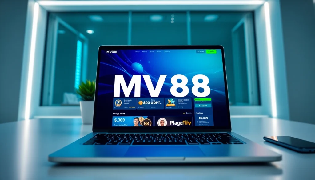 MV88 online gambling platform showcasing user-friendly interface and USDT support