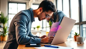 Menganalisis data pemasaran digital di https://152.42.170.247 dengan grafik dan laptop modern.