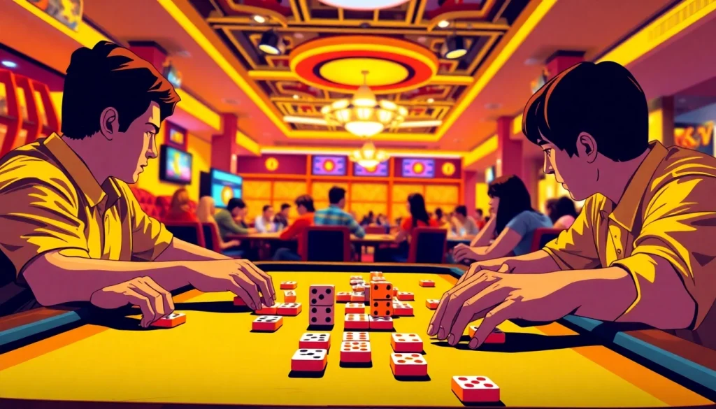 Mengamati cara memainkan Daftar Domino88 game di lingkungan permainan yang ceria.