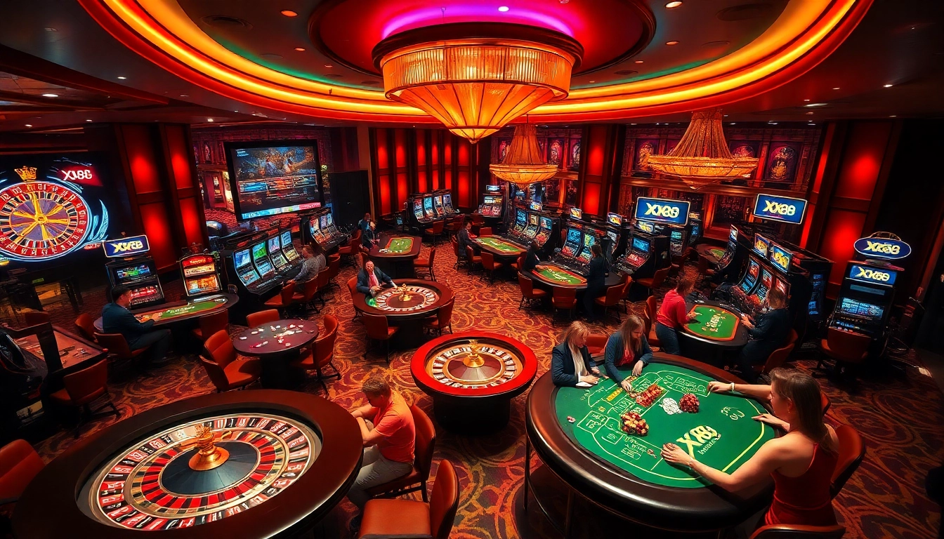 Experience the thrilling excitement of XX88 at a luxurious online casino with vibrant gaming.