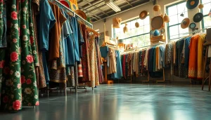 Discover unique vintage styles at https://thrift-vintage.com with vibrant thrift shop displays.