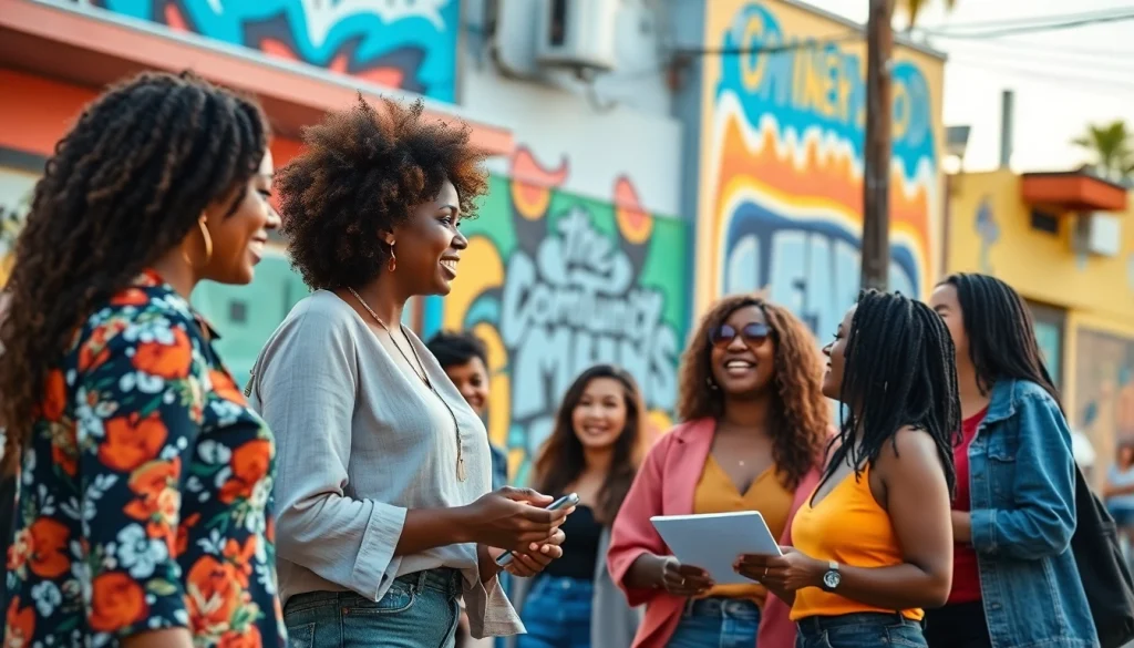 Engaged community members share news and discussions at 2urbangirls.com's platform in Inglewood.