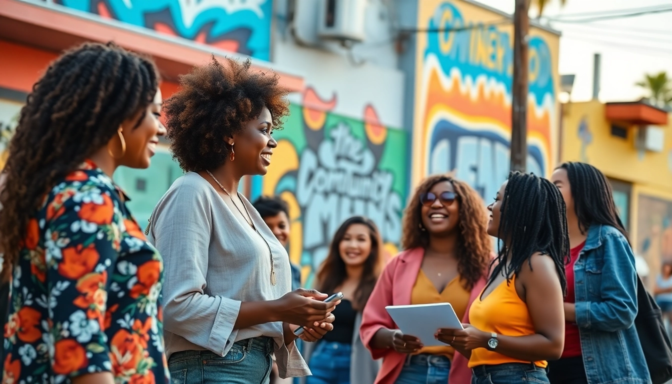 Engaged community members share news and discussions at 2urbangirls.com's platform in Inglewood.