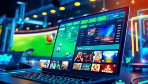 Engaging online gaming interface at XX88 with vibrant colors and advanced technology, showcasing security and user support.