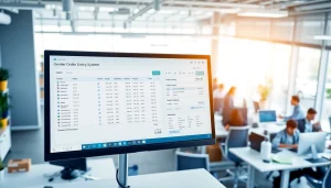 Optimieren Sie Ihre Bestellung mit einem Order Entry System, das eine effiziente Benutzeroberfläche zeigt.