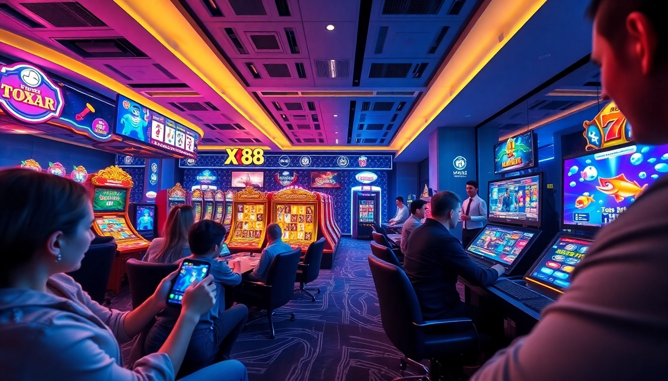 Experience the excitement of online gambling at XX88 with vibrant games and secure interfaces.
