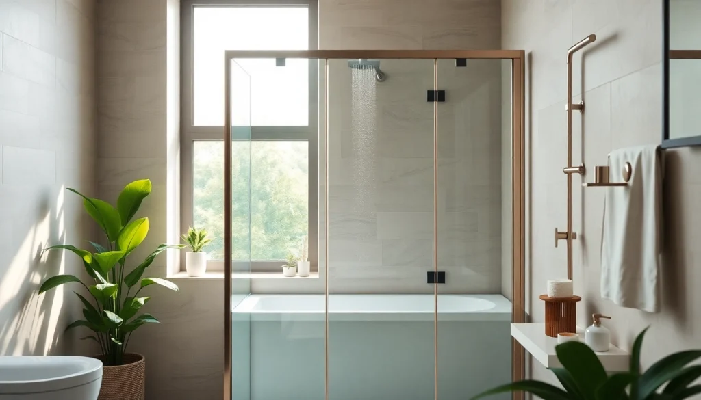 Admire the elegant paroi de douche design featured in a stylish bathroom setting.