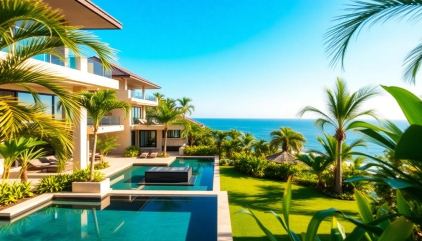 Showcase of Pattaya property for sale featuring a luxurious villa and beautiful beachfront.
