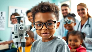 Enhance Our Children's Vision through joyful eye exams at a welcoming clinic environment.