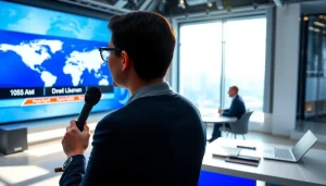 تقارير اخبار العرب من صحفي محترف مع خبير في استوديو أخبار حديث.