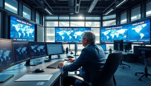 News editor at regionalmedianews.com analyzing the latest updates in a modern newsroom.