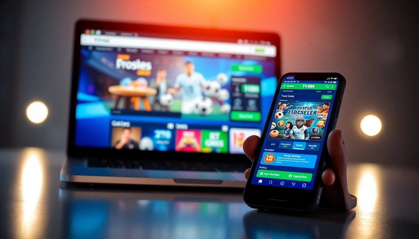 Engaging TV88 online betting platform interface highlighting user-friendly design and exciting gaming options.