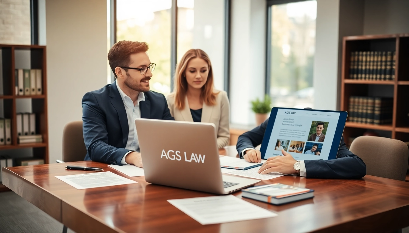 Consultation at https://www.agslawfirm.com with an attorney helping a couple navigate legal matters.