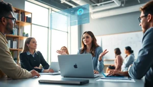 Learn about conversational AI testing with https://www.benchbot.ai at a collaborative office setting.