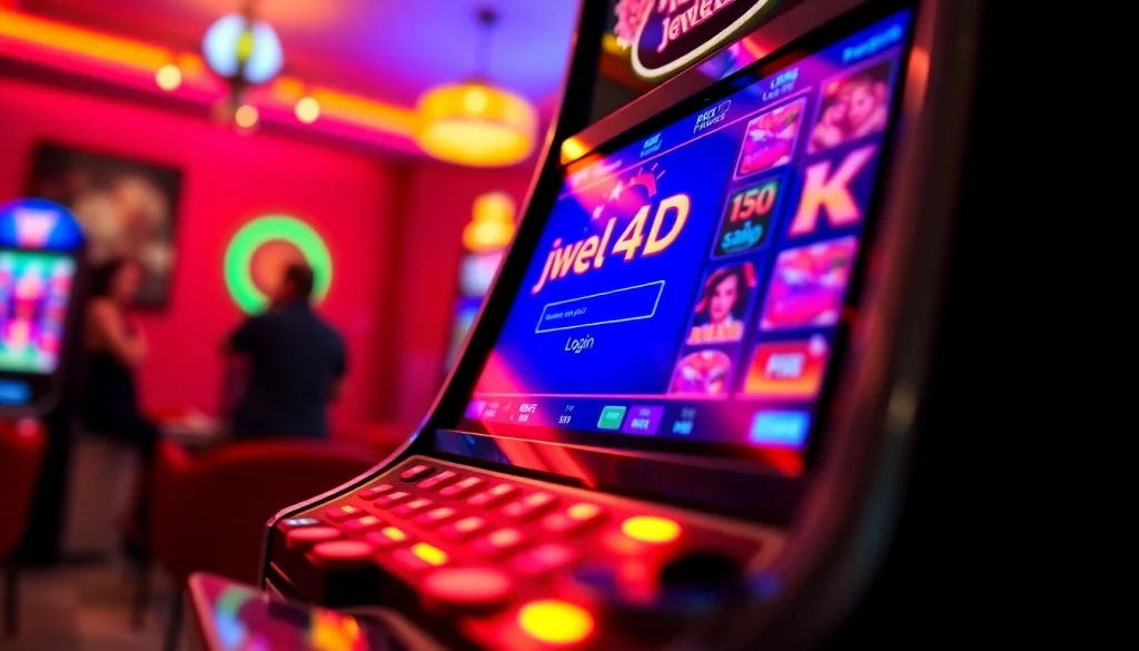 Login aman di jewel4d login slot dengan grafis menarik dan suasana ceria.
