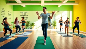 Enhance your health journey with expert guidance at https://healthyvix.com as a coach inspires clients in a fitness studio.