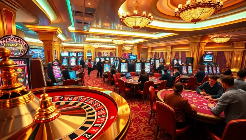 Nohu90 players enjoying an exciting casino experience at vibrant gaming tables.