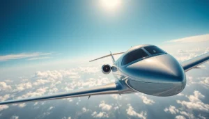 Discover luxury in private aviation with https://flymarquis.com's elegant private jet in flight.