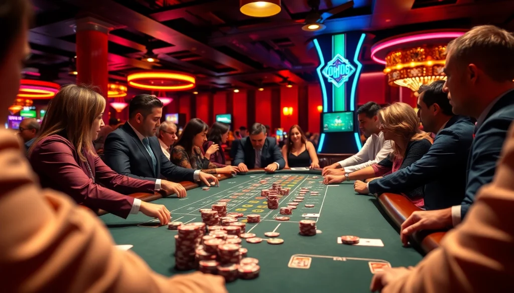 Experience thrilling gaming at https://casinodeets.com with vibrant casino atmosphere.