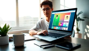 Craft stunning whatsapp profile photo using a modern online design tool at an inviting workspace.