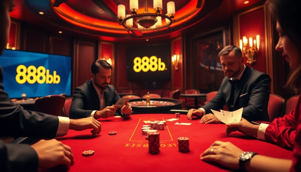 Experience the thrill of winning at 888b. com's high-stakes poker table, capturing the essence of casino excitement.
