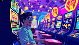 Bermain di platform petanitoto dengan slot mesin berwarna-warni yang menampilkan keseruan.