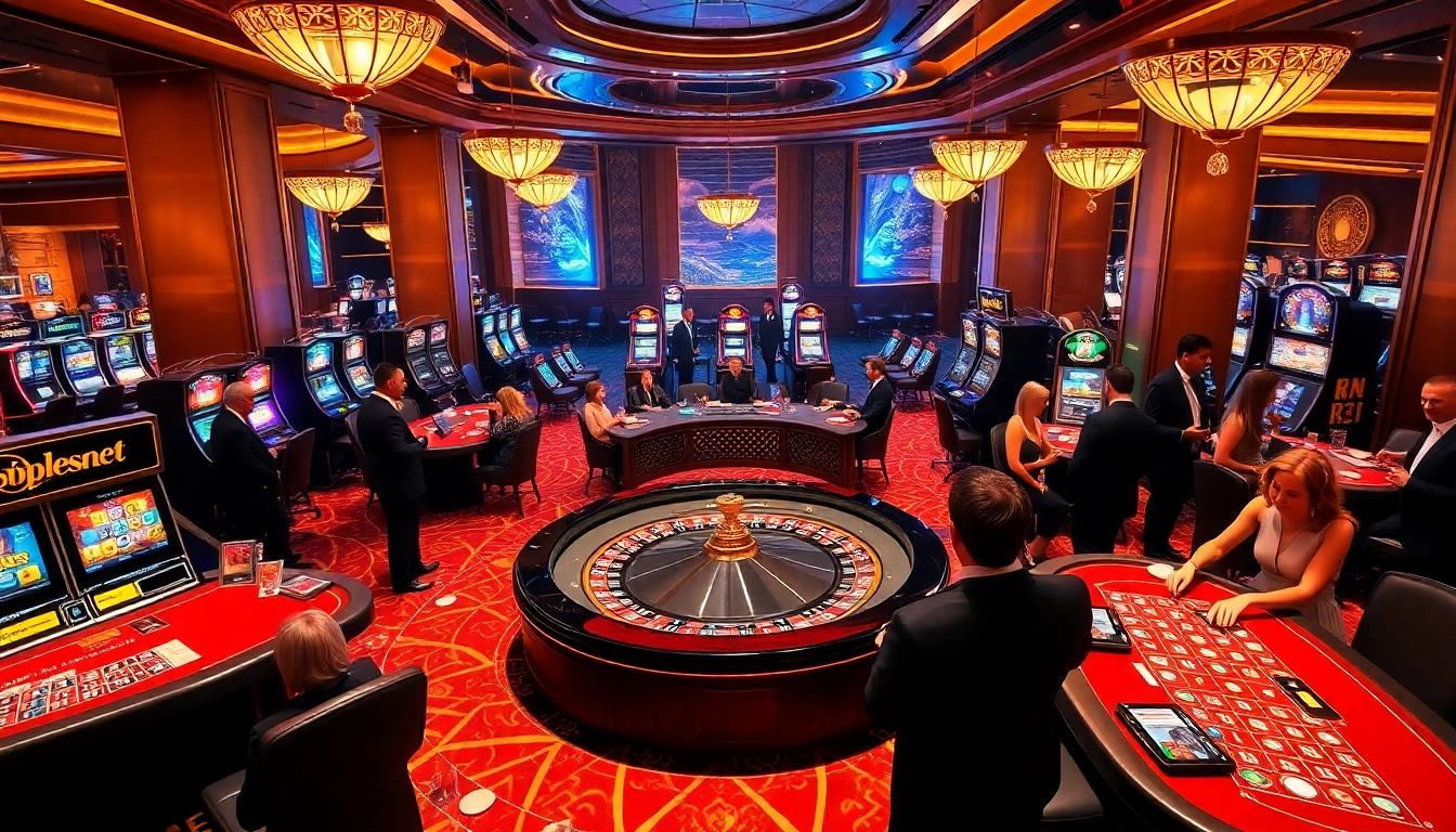 Experience the excitement at nhà cái 789p's luxurious casino featuring roulette and poker.