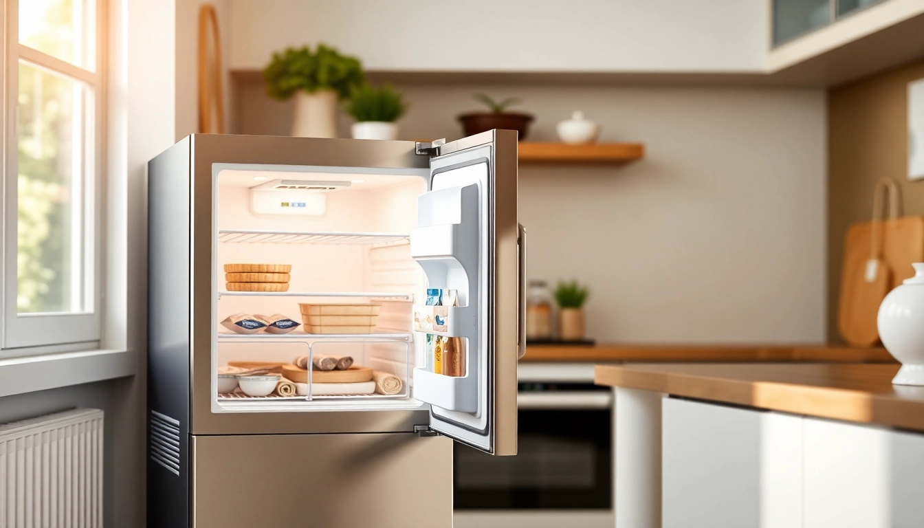Showcase a mini freezer with adjustable shelves, ideal for compact kitchen storage.