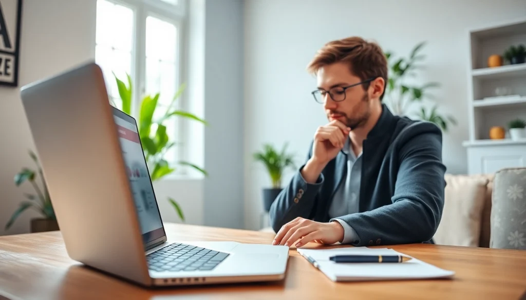 Engaging with surveys on https://enqueteplein.nl in a bright home office.