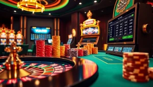 VUA99 immersive online betting scene showcasing vibrant casino elements.