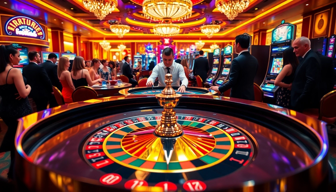 Experience the excitement of XN88 with vibrant casino gaming action at a luxurious roulette table.