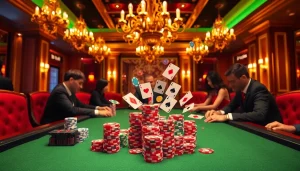 Engaging poker game scene showcasing 32win3 with vibrant chips and action-packed atmosphere.