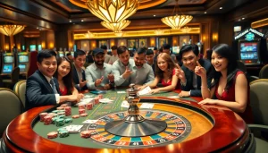 Experience the thrill of toto togel while engaging at a luxurious casino table with chips and cards.