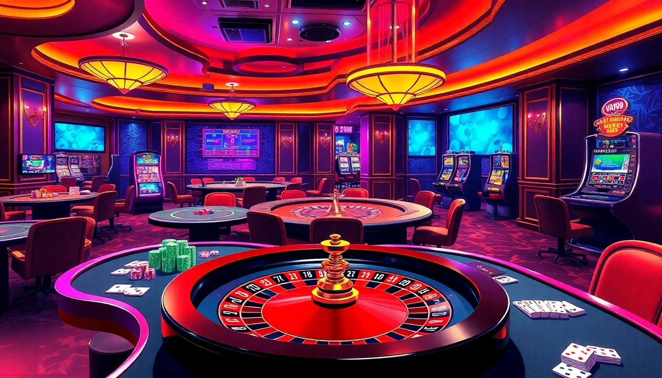 Players enjoying an exciting game of VUA99 at a luxurious casino table.